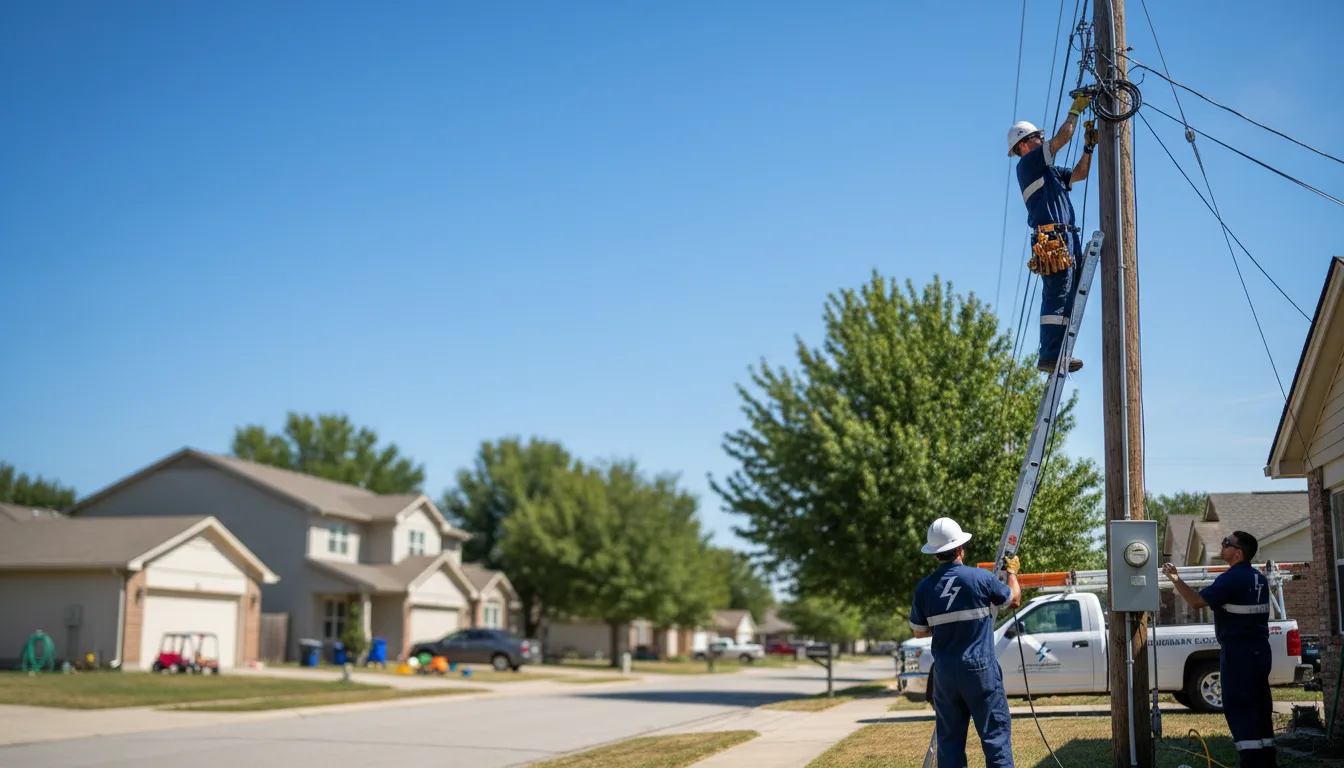 Residential electrician providing installation services in Midvale, OH